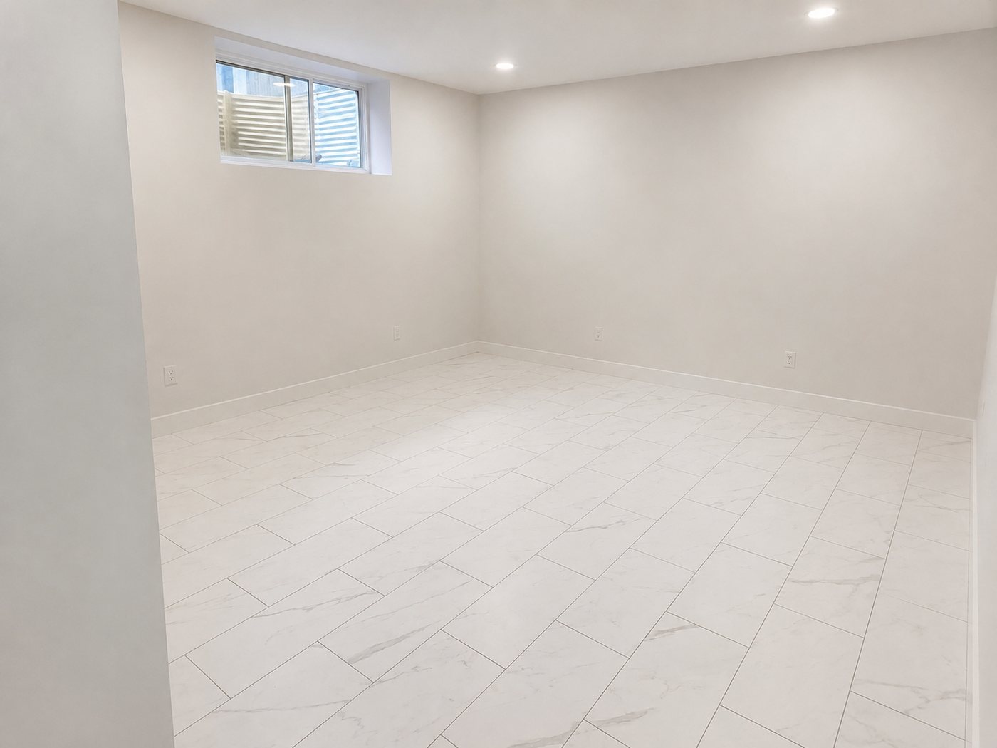 Basement Tile Flooring — North Build service gallery, Edmonton